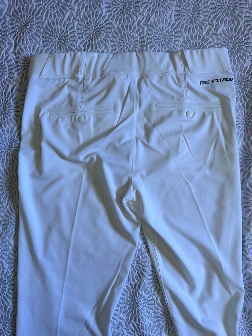 Nike Vapor Premier Dri-Fit ADV Tapered Baseball Pants White FZ1377-100 Mens XL - Picture 2 of 10